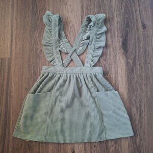 💙 Wonder Nation Girls Soft Thick Corduroy Overall Dress Size 4T Fall Winter Cla